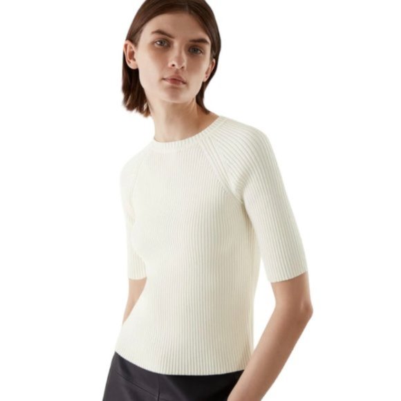 Cos Ribbed Knit Top - Picture 1 of 8